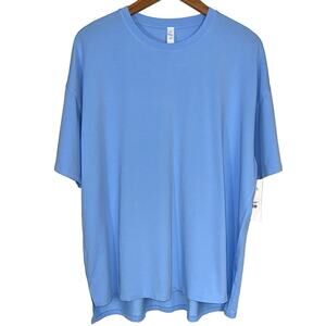 NWT Stori Determination Oversized Tee in Washed Open Air Size 10